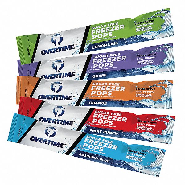 Overtime Variety Flavor Freeze Pops - Hydration
